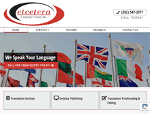 Tablet Screenshot of etcetera-translations.com